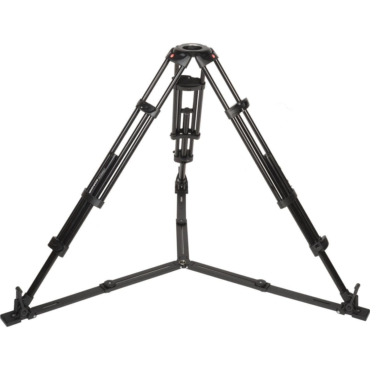 Manfrotto Mvh502A,546Gb 1 Professional Fluid Video System With Aluminum Tripod And Ground Spreader (Black)